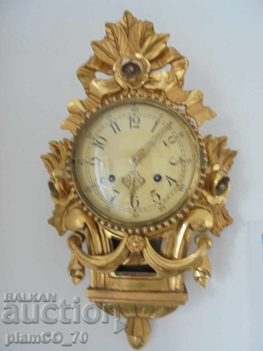 Аукцион №*8663 Старинен стенен механичен часовник