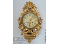 №*8663 Старинен стенен механичен часовник
