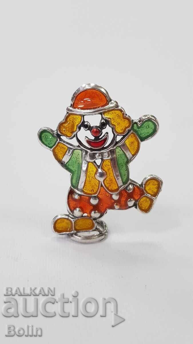 Collectible Cheerful Silver Clown with Enamel - Italy 800 purity with price € 65.00 | 127.13 BGN Collectible Cheerful Silver Clown with Enamel - Italy 800 purity with price € 65.00 | 127.13 BGN