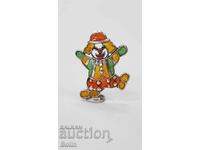 Collectible Cheerful Silver Clown with Enamel - Italy 800 purity