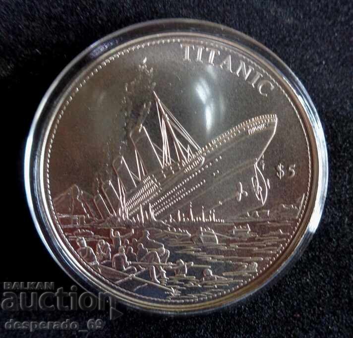(¯`'•.¸ 5 δολάρια 2004 ΛΙΒΕΡΙΑ UNC ¸.•'´¯)