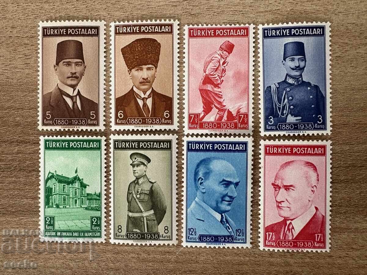 Τουρκία - 1 έτος από τον θάνατο του Κεμάλ Ατατούρκ (1939) MNH
