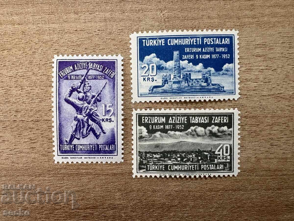 Турция - 75 г. от битката при Ерзурум (1952) MNH