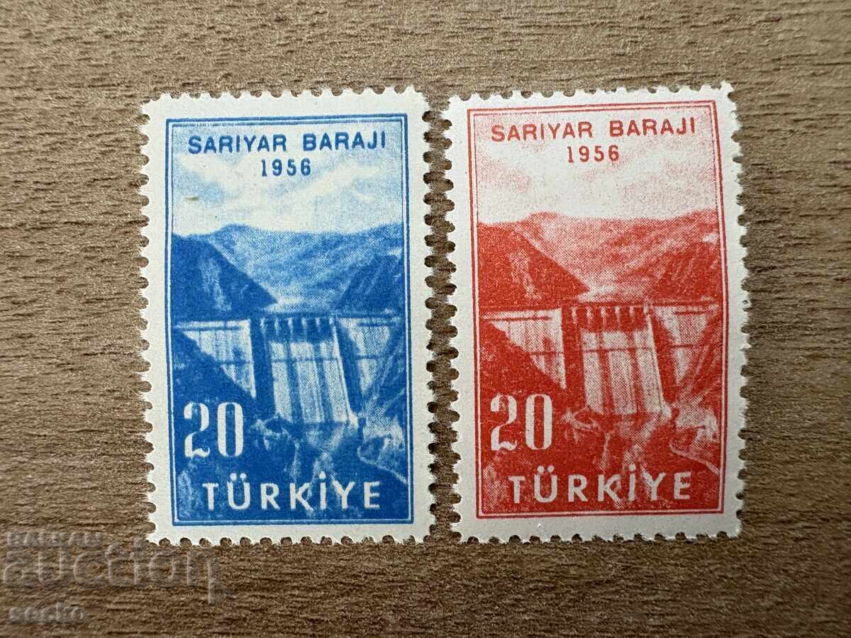 Турция - Откриване на язовир Сарияр (1956) MNH