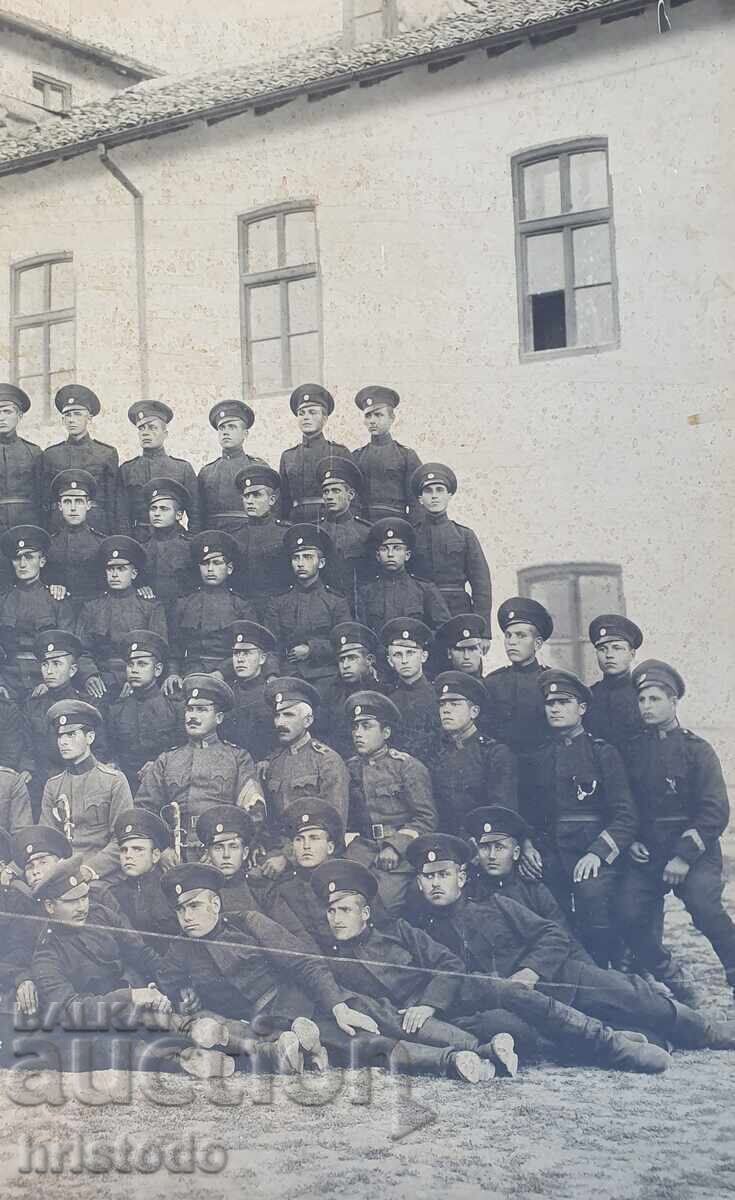 Доставка на Стара Царска военна снимка,фотография картон