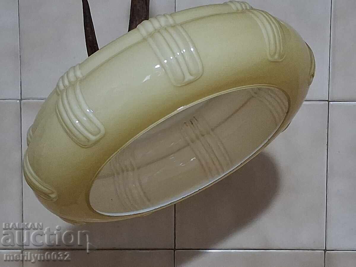 Antique lampshade for electric lamp, lantern, chandelier, glass - 5