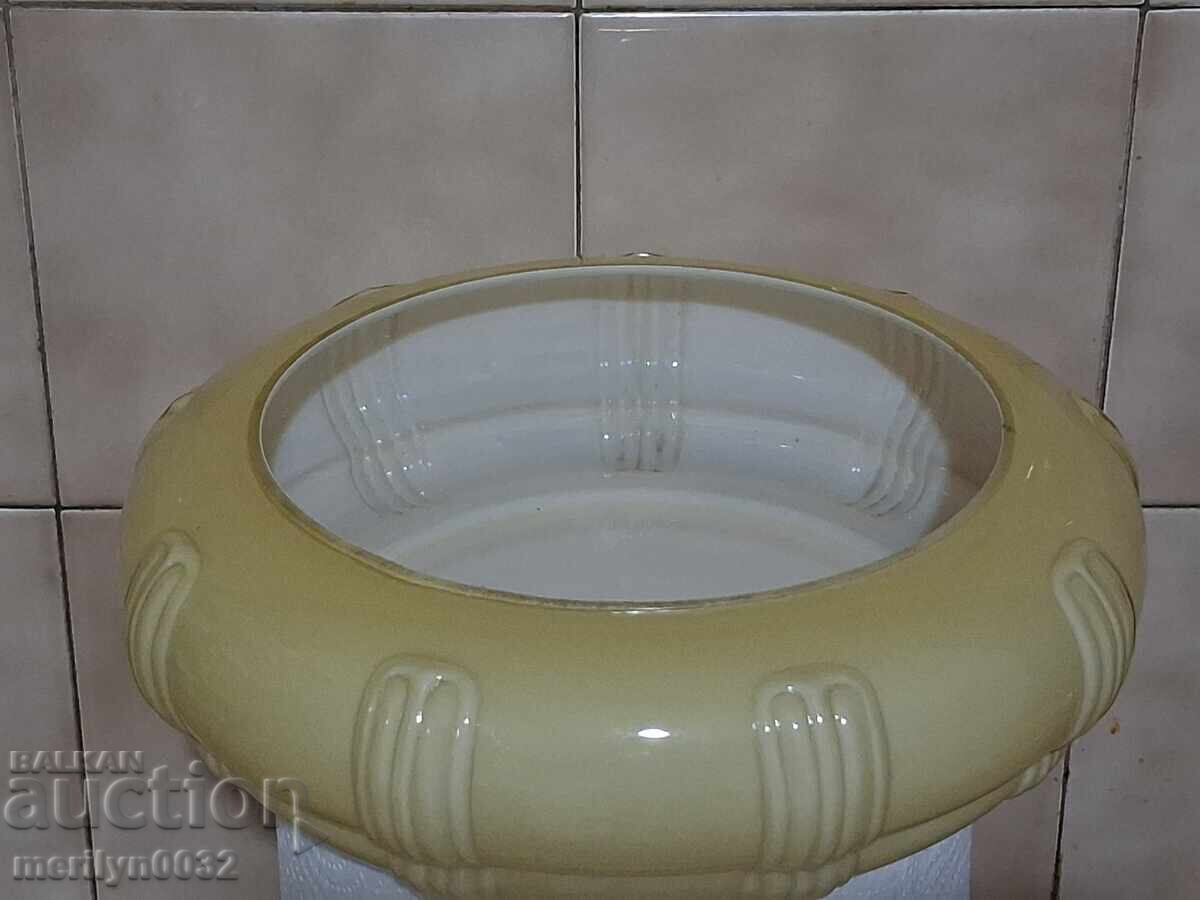Antique lampshade for electric lamp, lantern, chandelier, glass