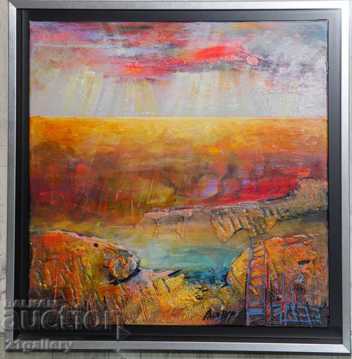 Ralitsa Burova "Smiles after the storm" mixed media painting with price € 360.00 | 704.10 BGN Ralitsa Burova "Smiles after the storm" mixed media painting with price € 360.00 | 704.10 BGN