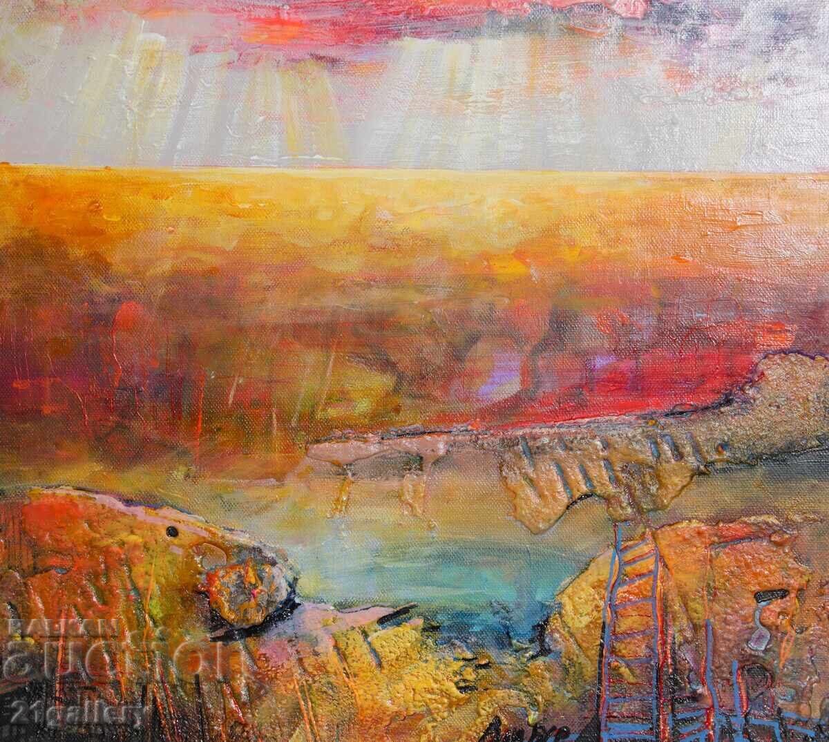 Delivery of Ralitsa Burova "Smiles after the storm" mixed media painting Delivery of Ralitsa Burova "Smiles after the storm" mixed media painting