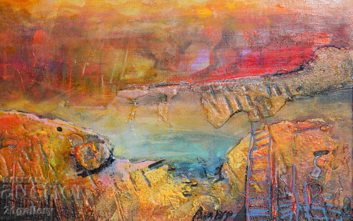 Ralitsa Burova "Smiles after the storm" mixed media painting - 5 Ralitsa Burova "Smiles after the storm" mixed media painting - 5