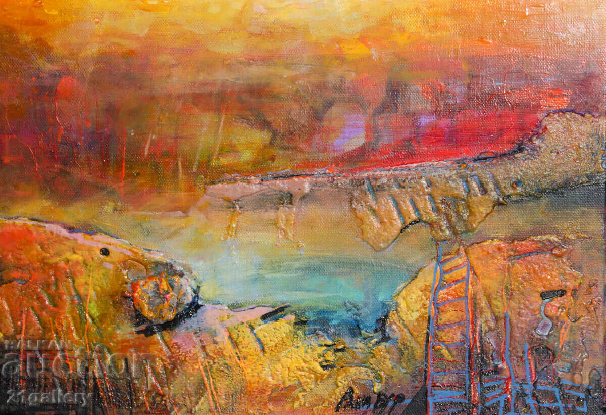 Ralitsa Burova "Smiles after the storm" mixed media painting - 6 Ralitsa Burova "Smiles after the storm" mixed media painting - 6