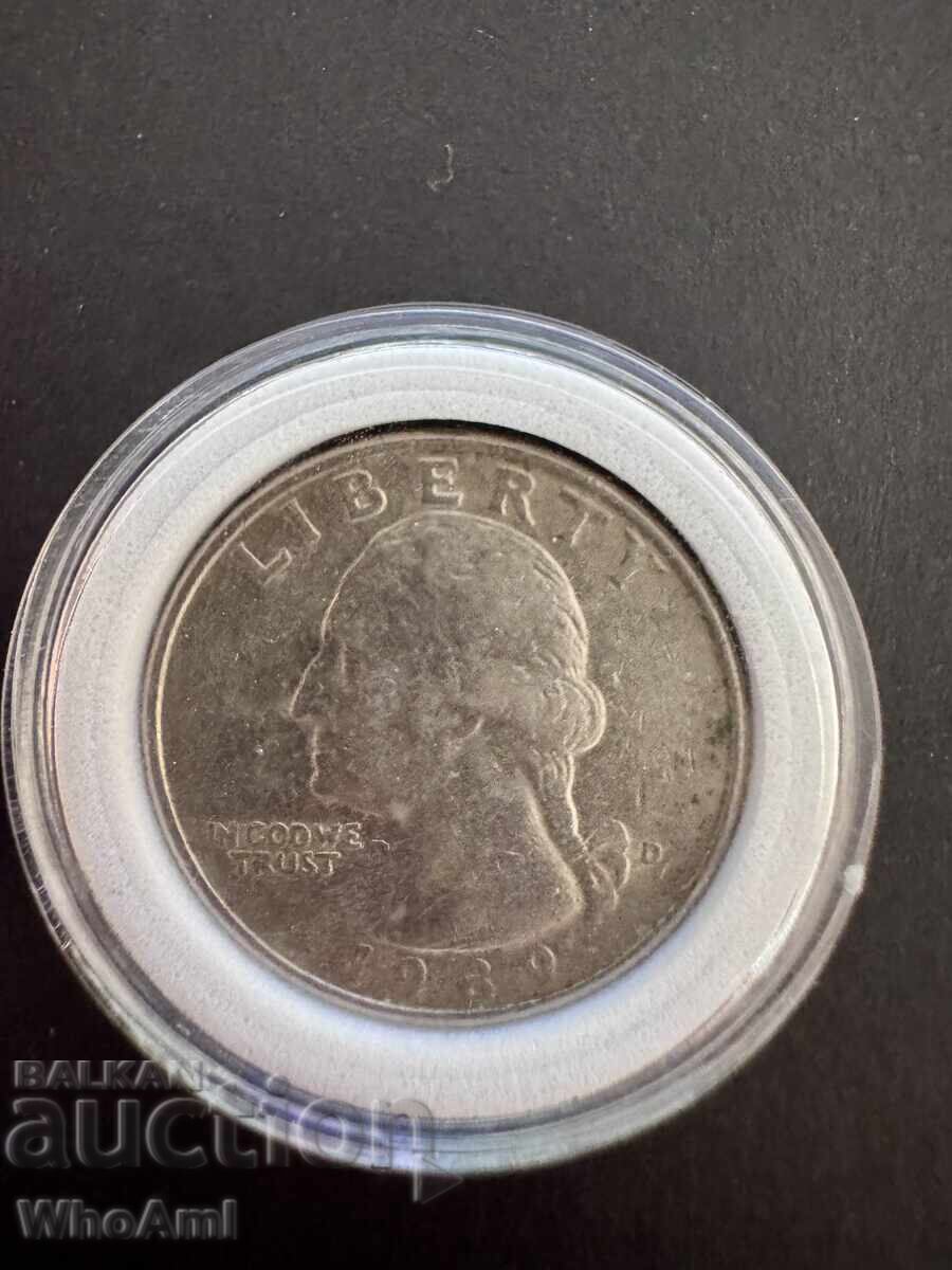 1/4 Δολαρίου Washington Quarter - 1989