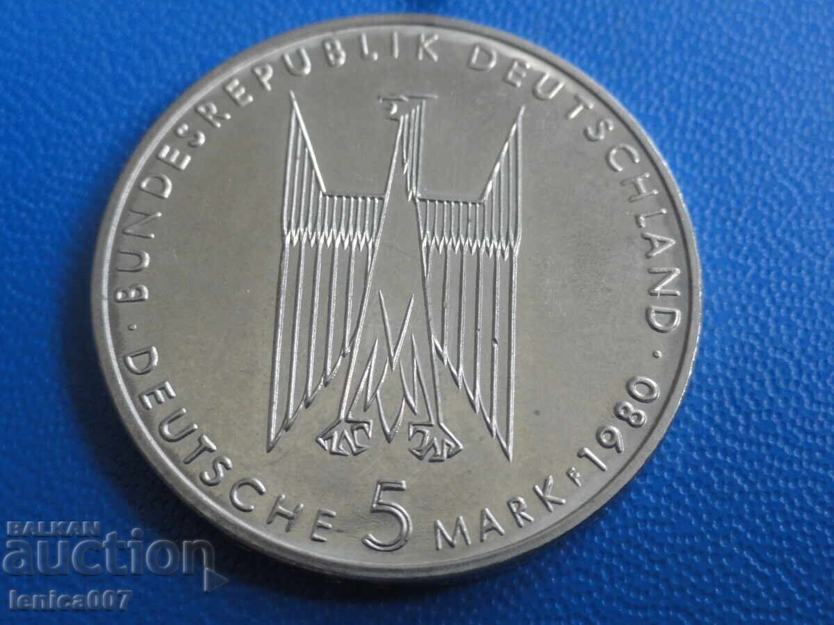 Livrarea Germania 1980 - 5 mărci „Catedrala din Köln” (m)