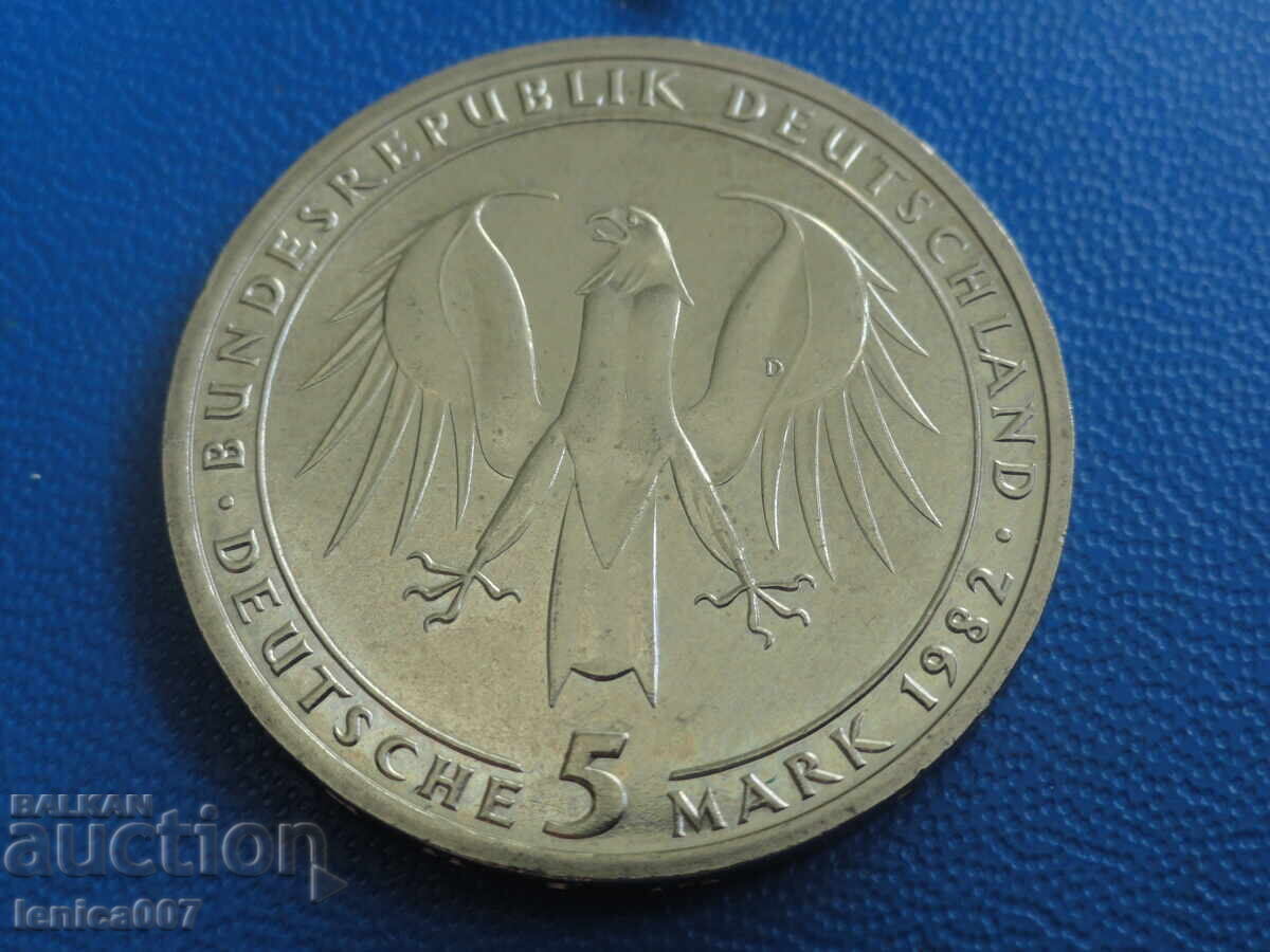 Germania 1982 - 5 mărci ''Goethe'' (m) - 6 Germania 1982 - 5 mărci ''Goethe'' (m) - 6