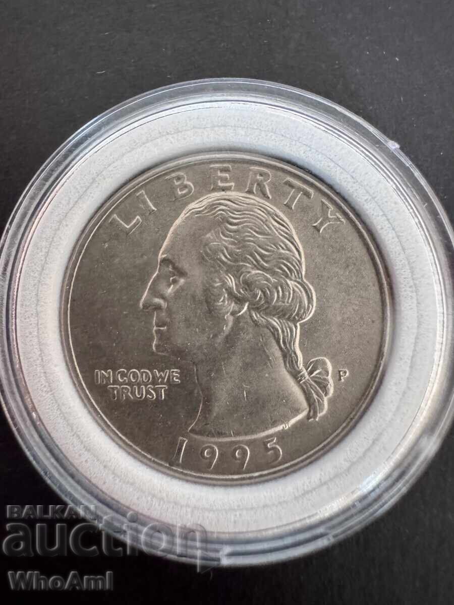 1/4 Washington Quarter dollar - 1995