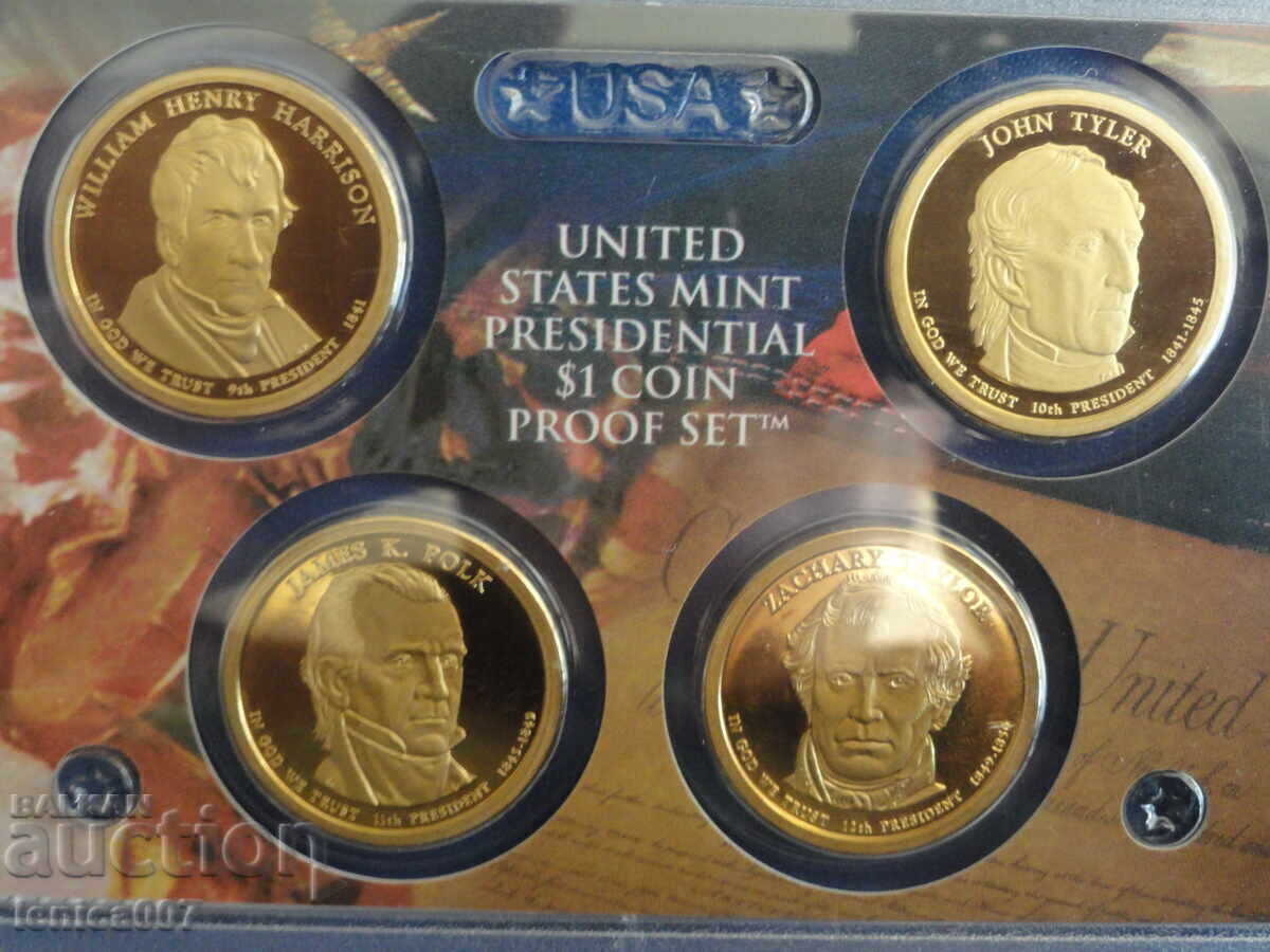 САЩ 2009г. - 1 долар ''Президенти'' Proof сет (S) - 5 САЩ 2009г. - 1 долар ''Президенти'' Proof сет (S) - 5