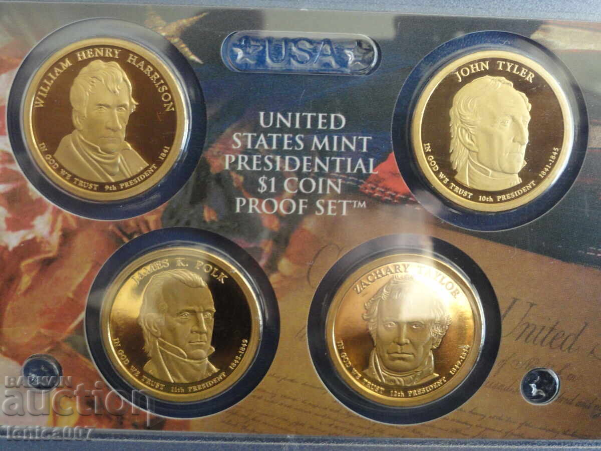 САЩ 2009г. - 1 долар ''Президенти'' Proof сет (S) САЩ 2009г. - 1 долар ''Президенти'' Proof сет (S)