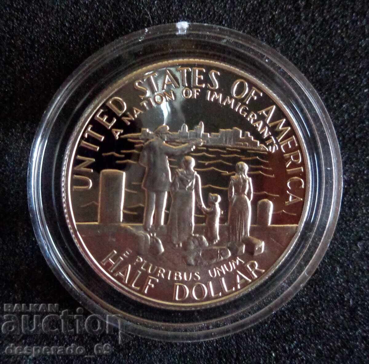 (¯`'•.¸ 1/2 δολάριο 1986 ΗΠΑ UNC ¸.•'´¯)