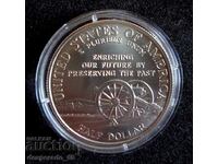 (¯`'•.¸ 1/2 dolar 1995 SUA UNC ¸.•'´¯)