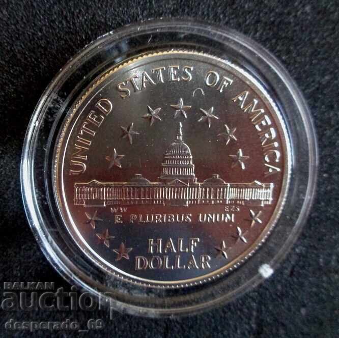 (¯`'•.¸ 1/2 δολάριο 1989 ΗΠΑ UNC ¸.•'´¯)