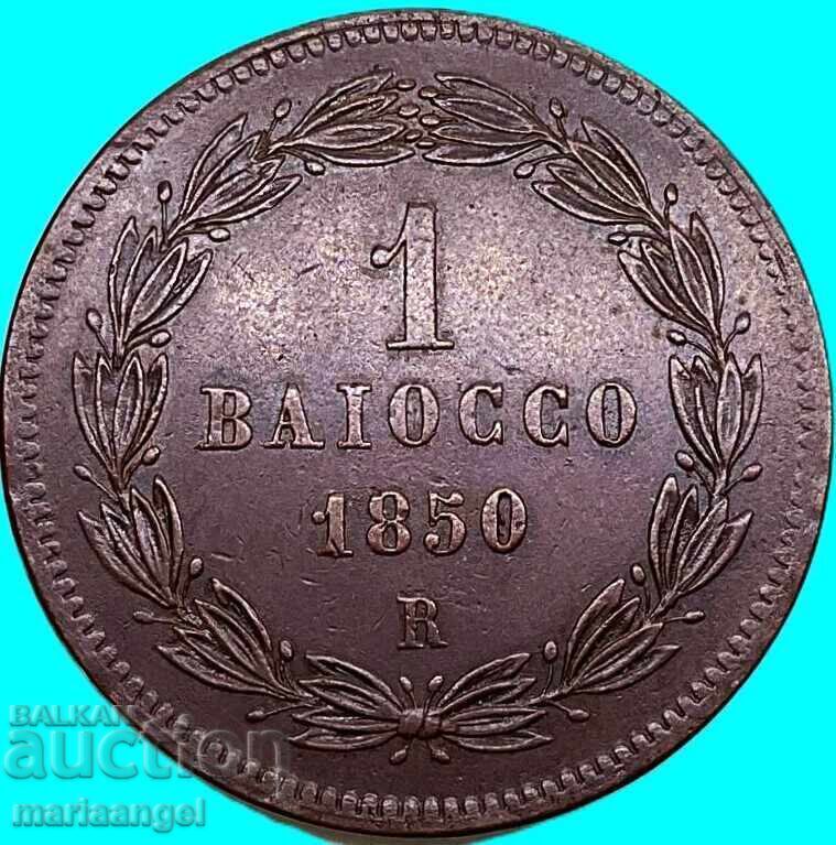 Licitație 1 baiocco 1850 Vatican ROMA 30mm bronz 1 Licitație 1 baiocco 1850 Vatican ROMA 30mm bronz 1