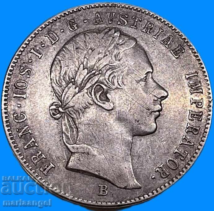 20 кройцера 1855 Австрия Франц Йозеф сребро Патина RARE - 7 20 кройцера 1855 Австрия Франц Йозеф сребро Патина RARE - 7