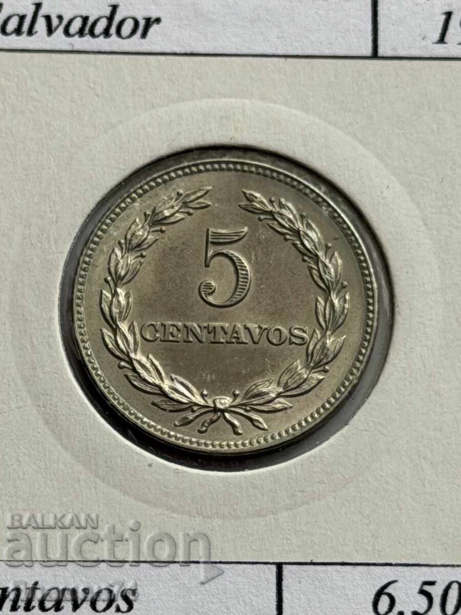5 centavos 1977 El Salvador