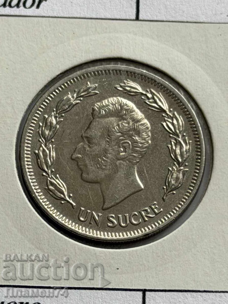 1 sucre 1986 Ecuador