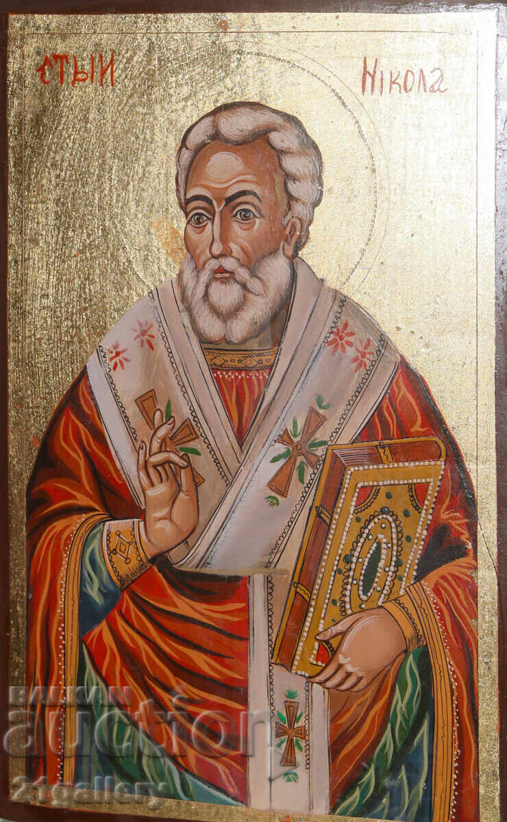 Delivery of A modern icon of Saint Nicholas the Wonderworker