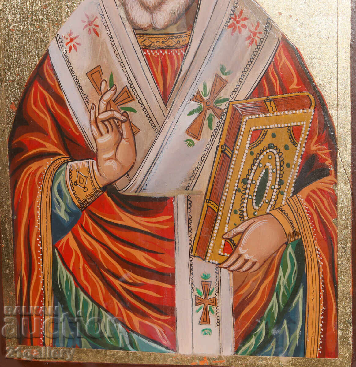 A modern icon of Saint Nicholas the Wonderworker - 6
