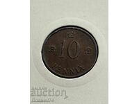 10 пенита 1927 Финландия