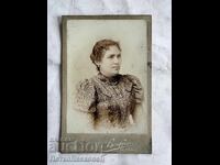 Old cardboard photograph Adolf Wolfram Veliko Tarnovo