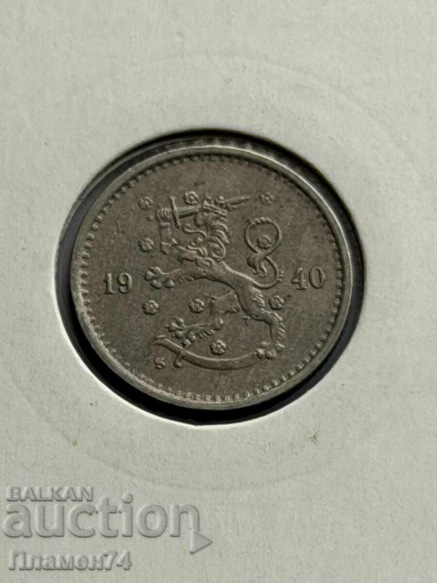 50 penniä 1940 Finlanda cu preț € 3.00 | 5.87 BGN