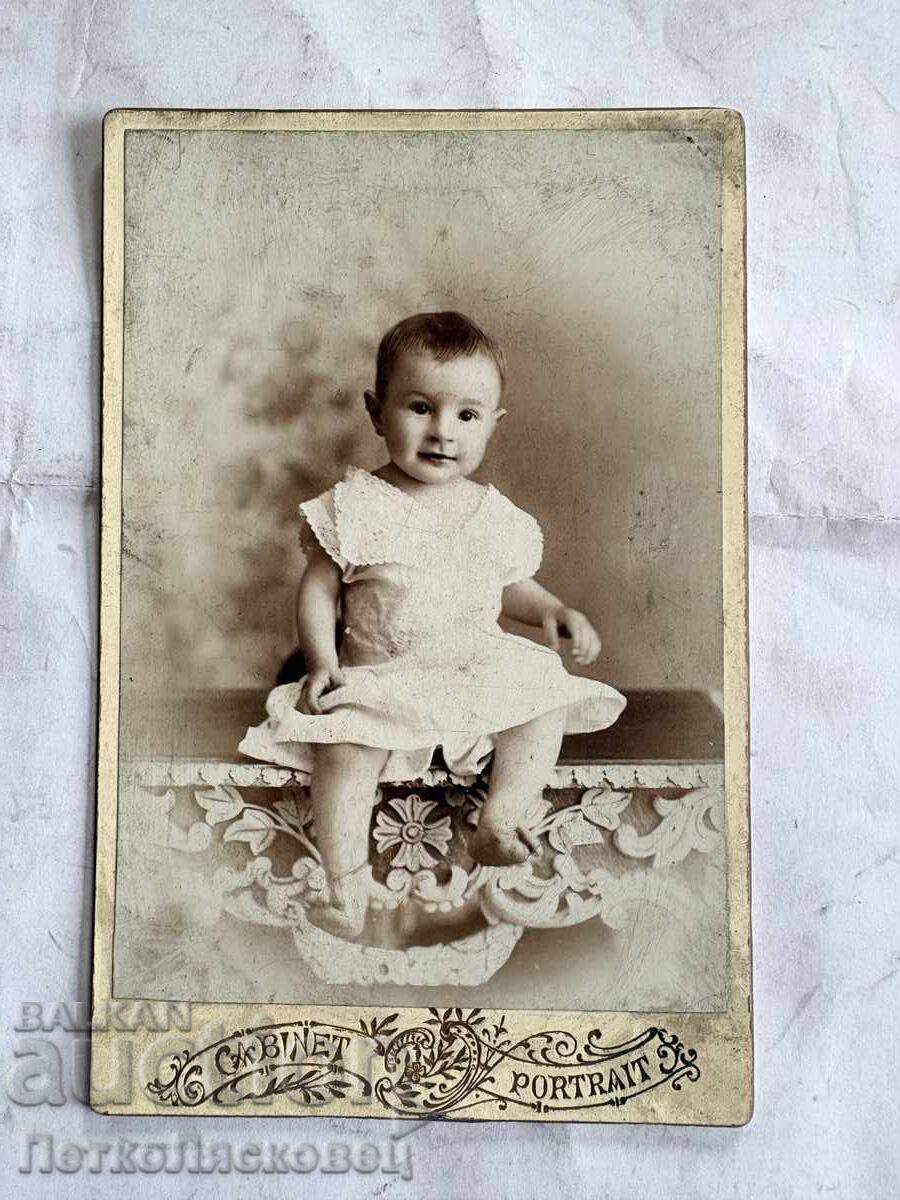 Fotografie veche pe carton frații Apostolov Sliven 1899