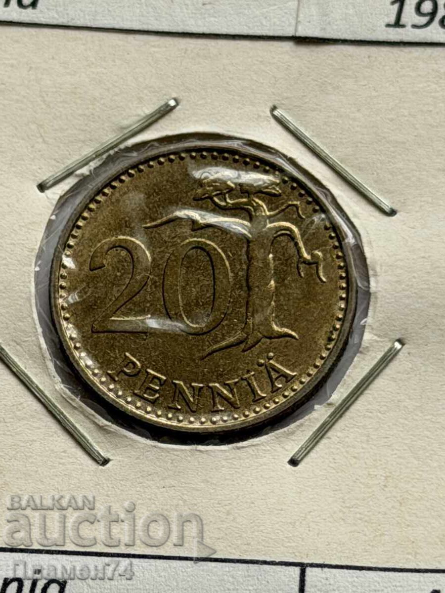 20 penniä 1980 Finlanda
