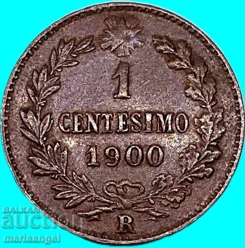 Ιταλία 1 λεπτό 1900 Ουμβέρτος 1 - 6 Ιταλία 1 λεπτό 1900 Ουμβέρτος 1 - 6