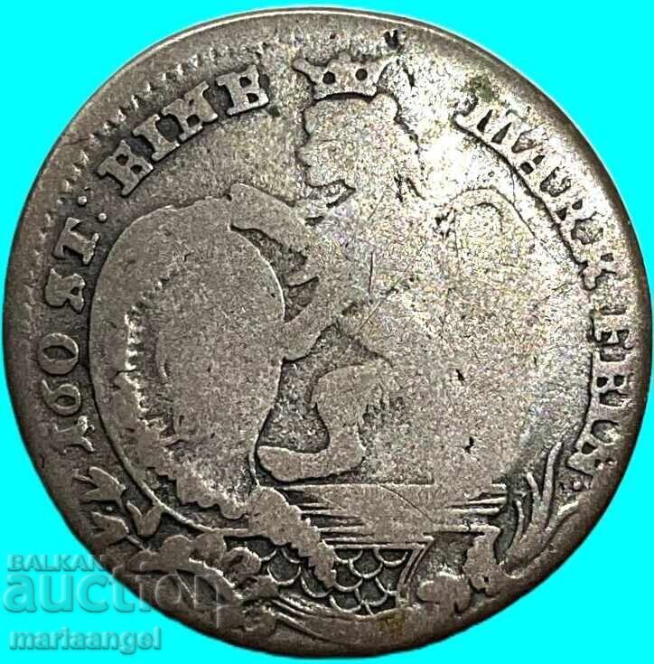 1/12 Thaler 1766 Germany Hesse Kassel silver - very rare - 6