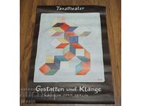 Afiș original de teatru german din 1978
