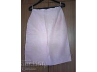 SKIRT - linen, in pink