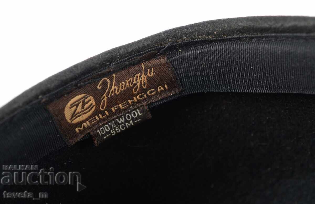 Vintage classic black wool men's flat cap - 5 Vintage classic black wool men's flat cap - 5