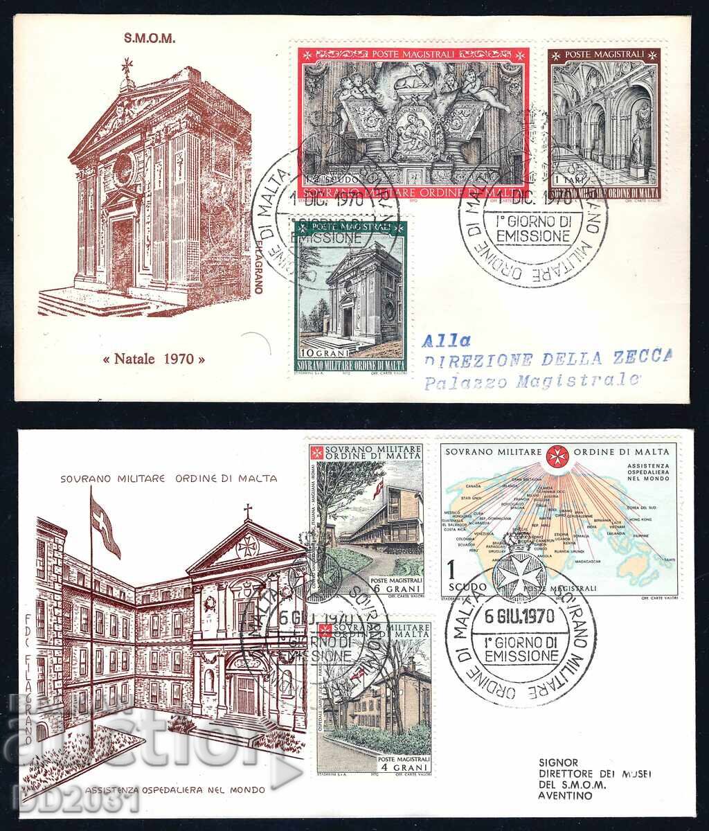 Sovereign Military Order of Malta 1970 - FDC architecture FI Sovereign Military Order of Malta 1970 - FDC architecture FI