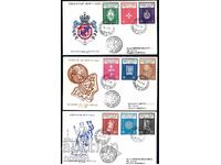 Sovereign Military Order of Malta 1966 - FDC coins coats of arms FI