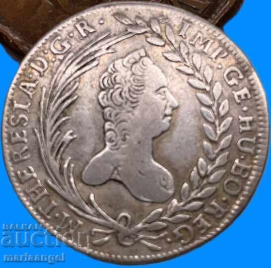 Παράδοση 20 κρόιτσερ 1765 Αυστρία Μαρία Θηρεσία / Παναγία της Ουγγαρίας