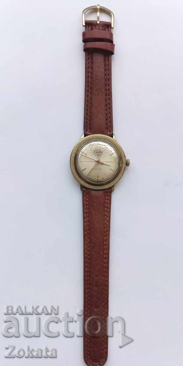 Gold-plated watch. Creation Swiss Mabe. Works with price € 50.00 | 97.79 BGN Gold-plated watch. Creation Swiss Mabe. Works with price € 50.00 | 97.79 BGN