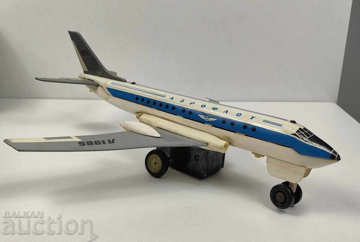 SOVIET TOY AIRPLANE AEROFLOT USSR MISSING WHEEL