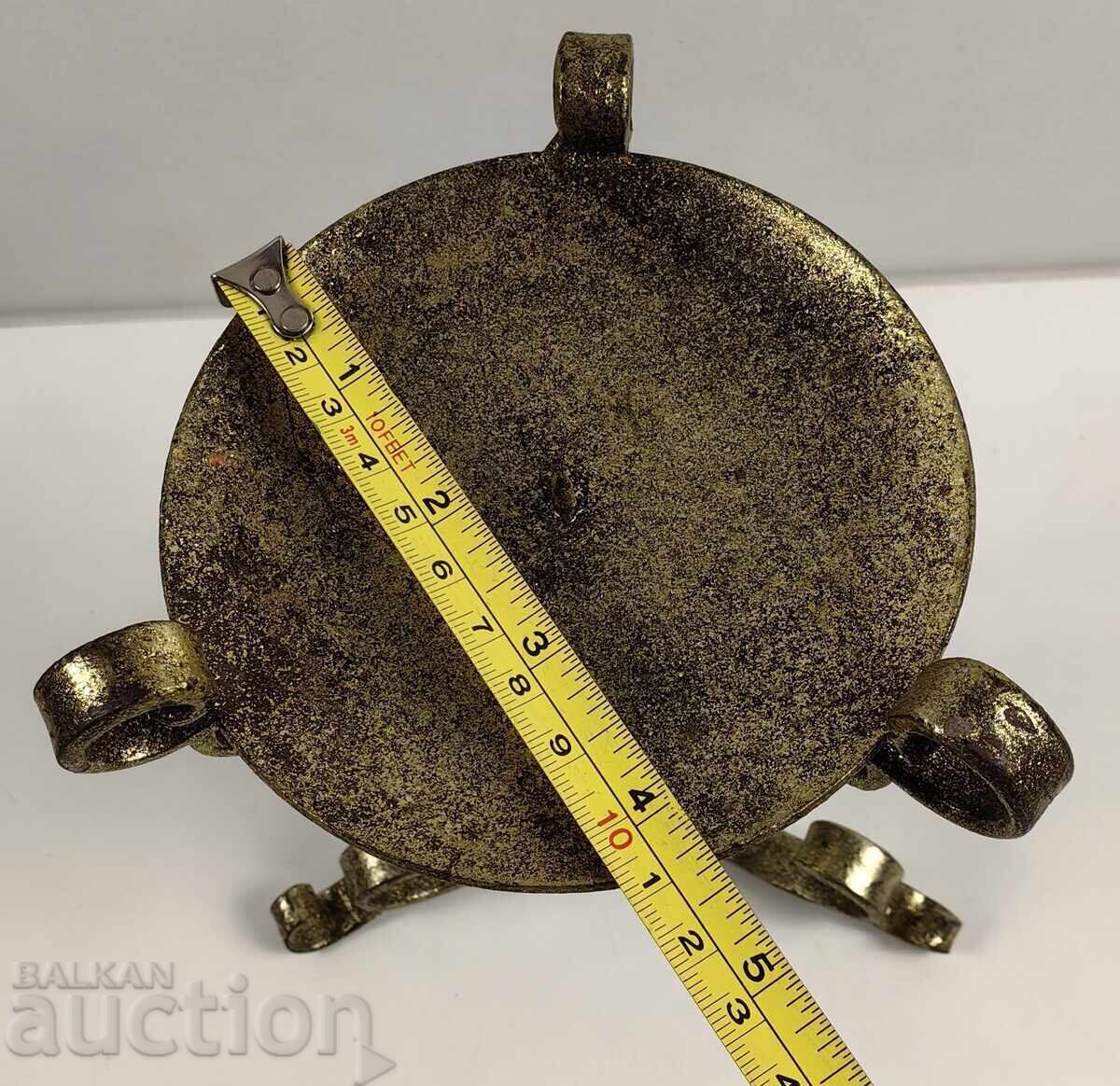 Auction  OLD WROUGHT IRON CANDLEHOLDER