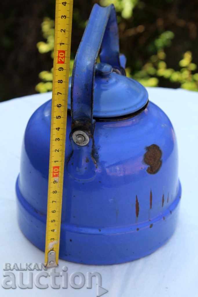 , AN OLD ENAMELED METAL KETTLE POT FOR DECORATION with price € 3.00 | 5.87 BGN
