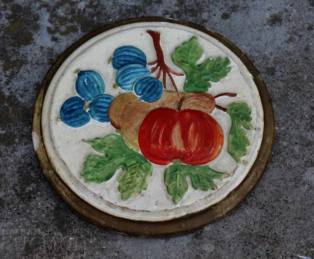 KINGDOM OF BULGARIA OLD PLASTER WALL PANEL DECORATION PLASTER - 6