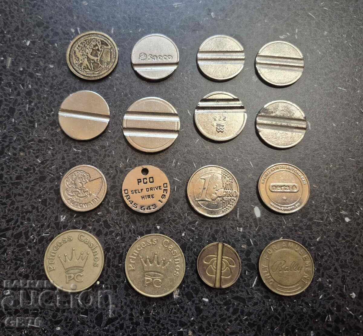 Доставка на Лот жетони 16 броя БЗЦ