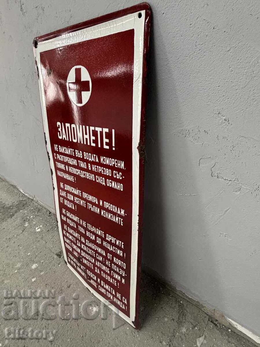 Licitație Placă emailată mare
